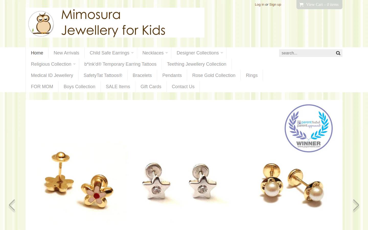 mimosura.com homepage screenshot