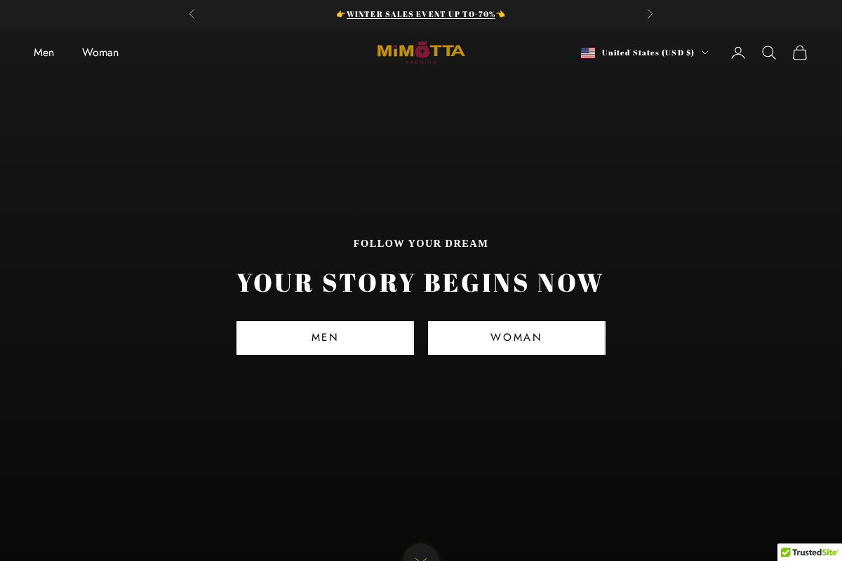 MiMOTTA™ homepage screenshot