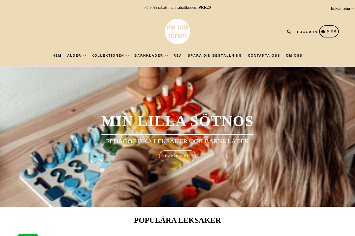 min-lilla-sotnos.se homepage screenshot