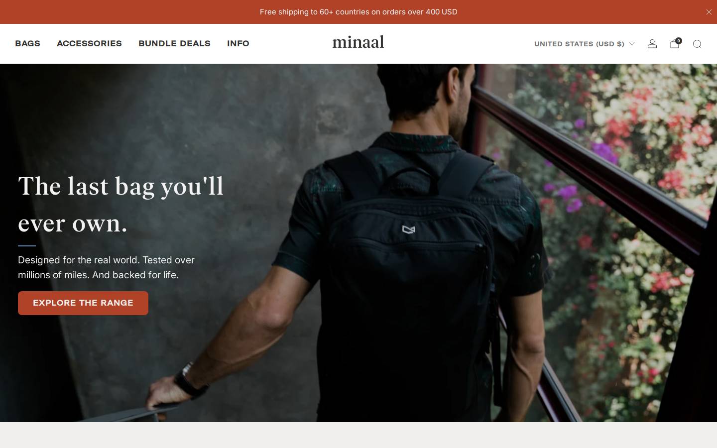 minaal.com homepage screenshot