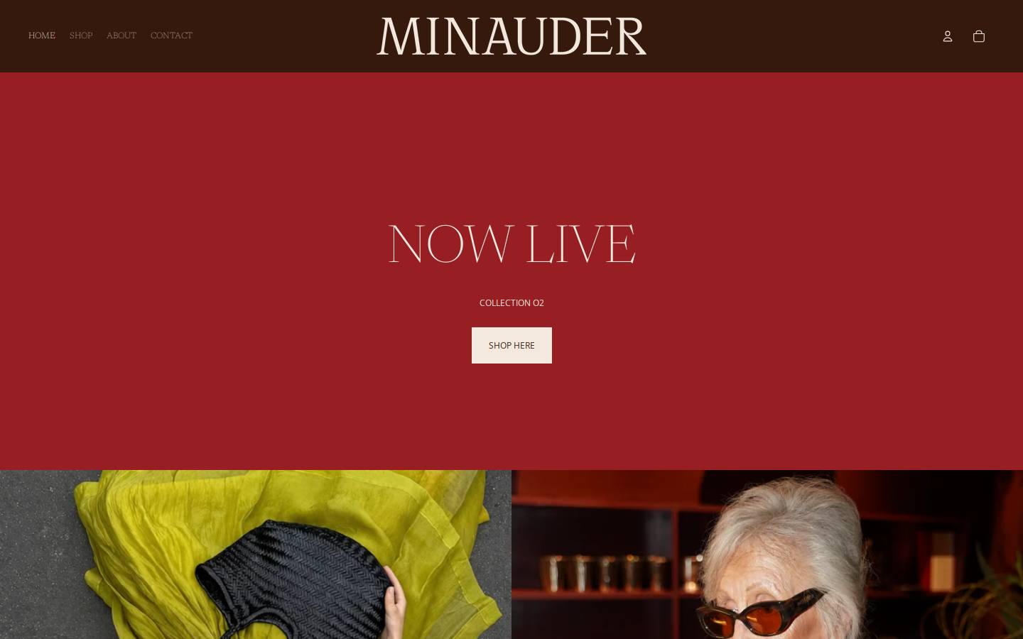 minauder.com homepage screenshot