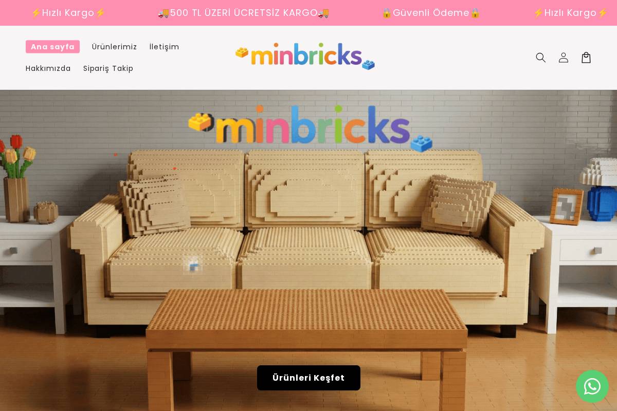 minbricks.com homepage screenshot