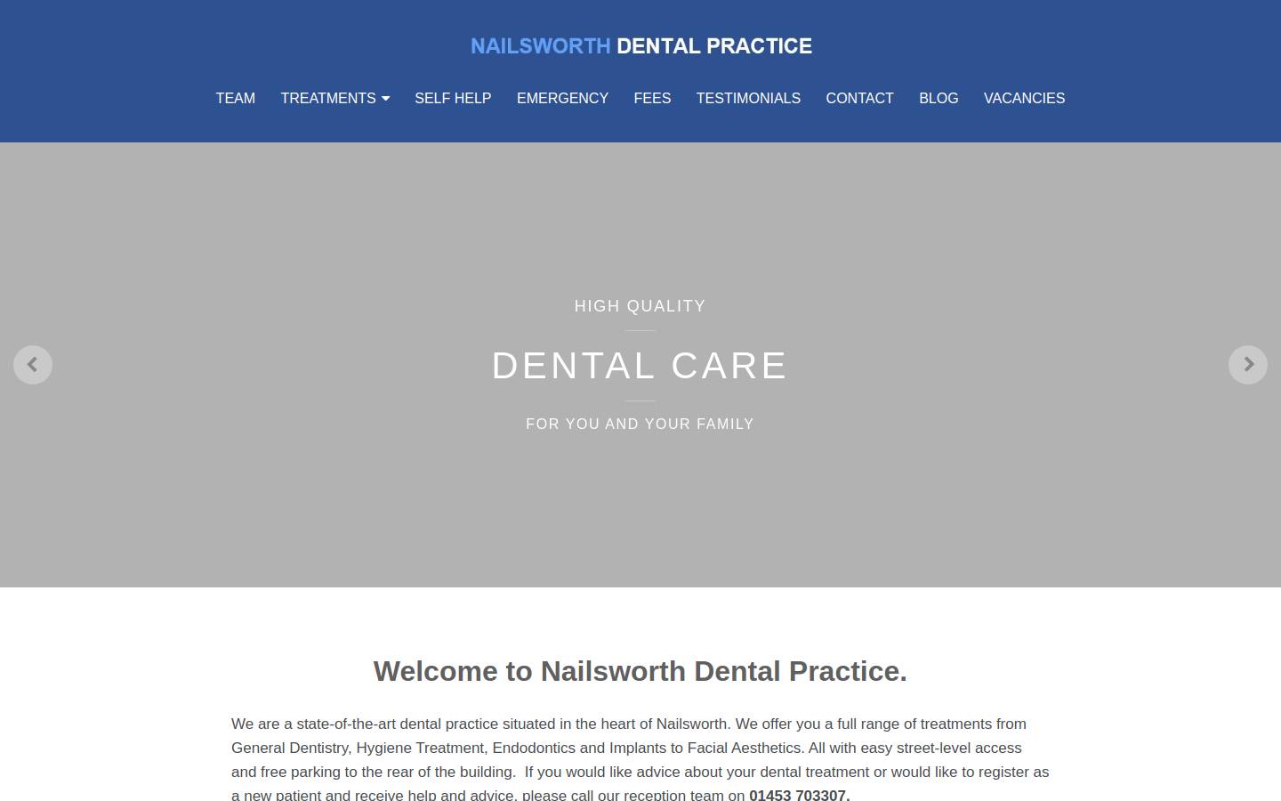 minch-dental.co.uk homepage screenshot