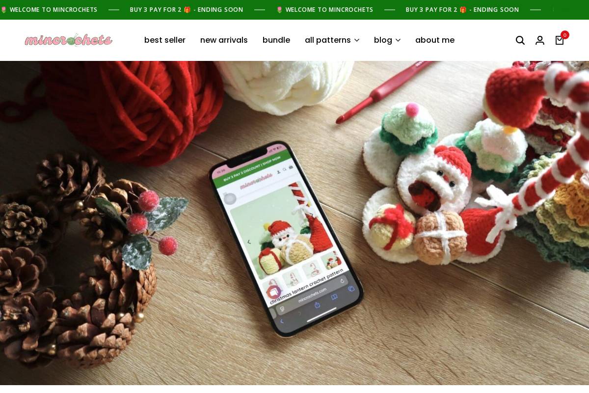 mincrochets.com homepage screenshot