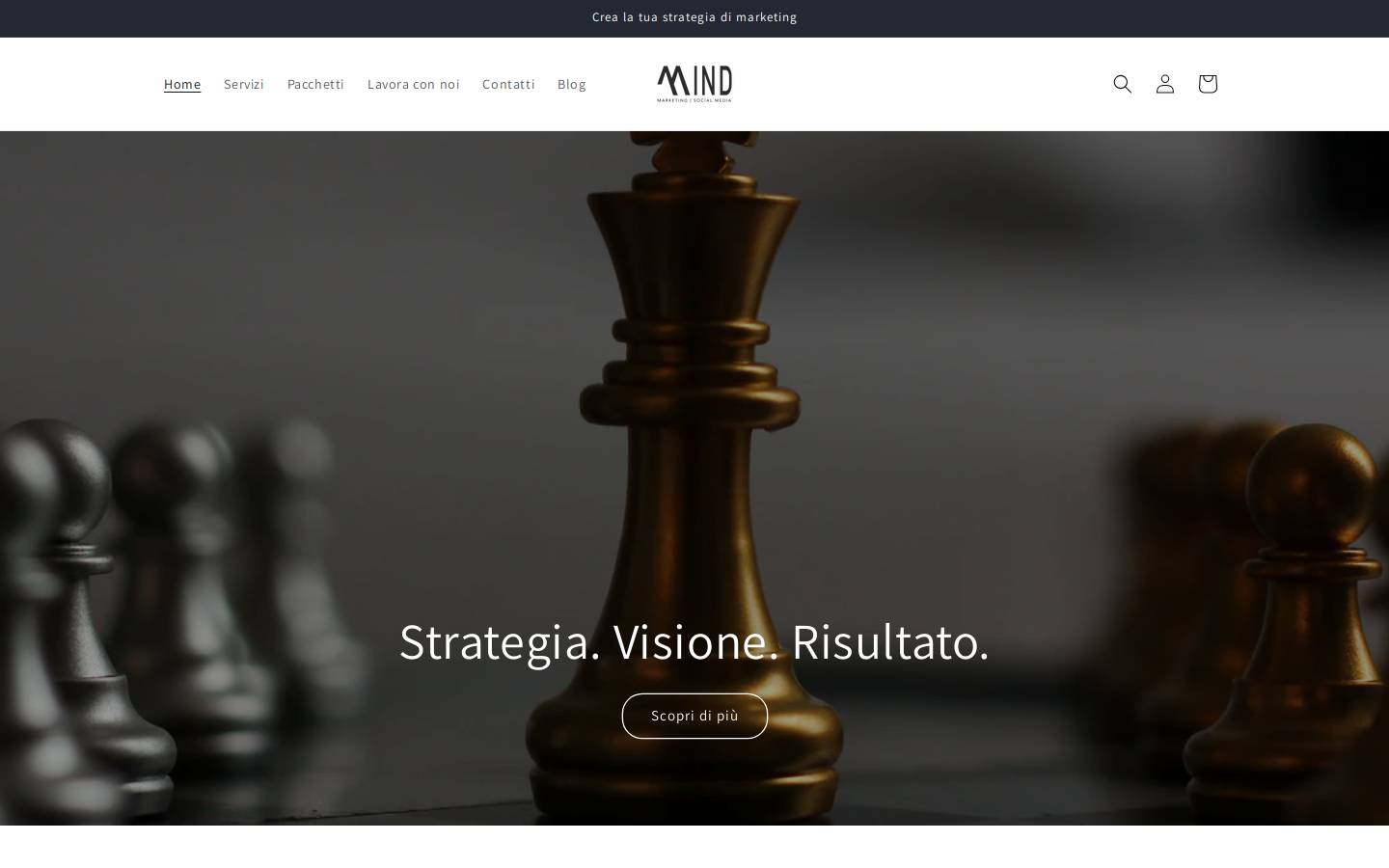 mindadv.it homepage screenshot