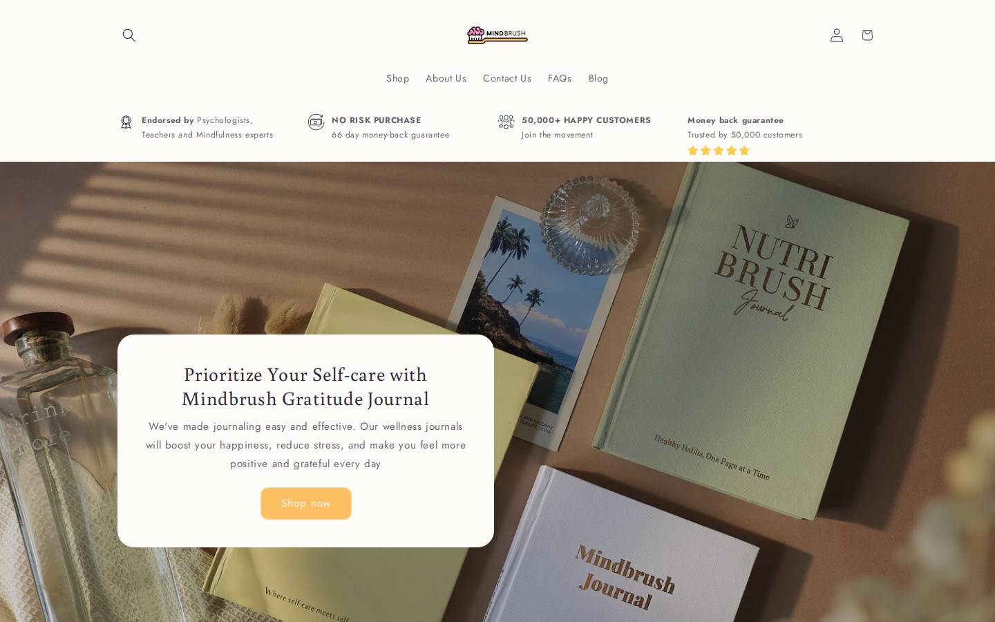 mindbrush.co homepage screenshot