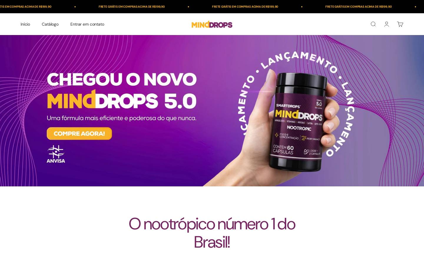 minddrops.com.br homepage screenshot