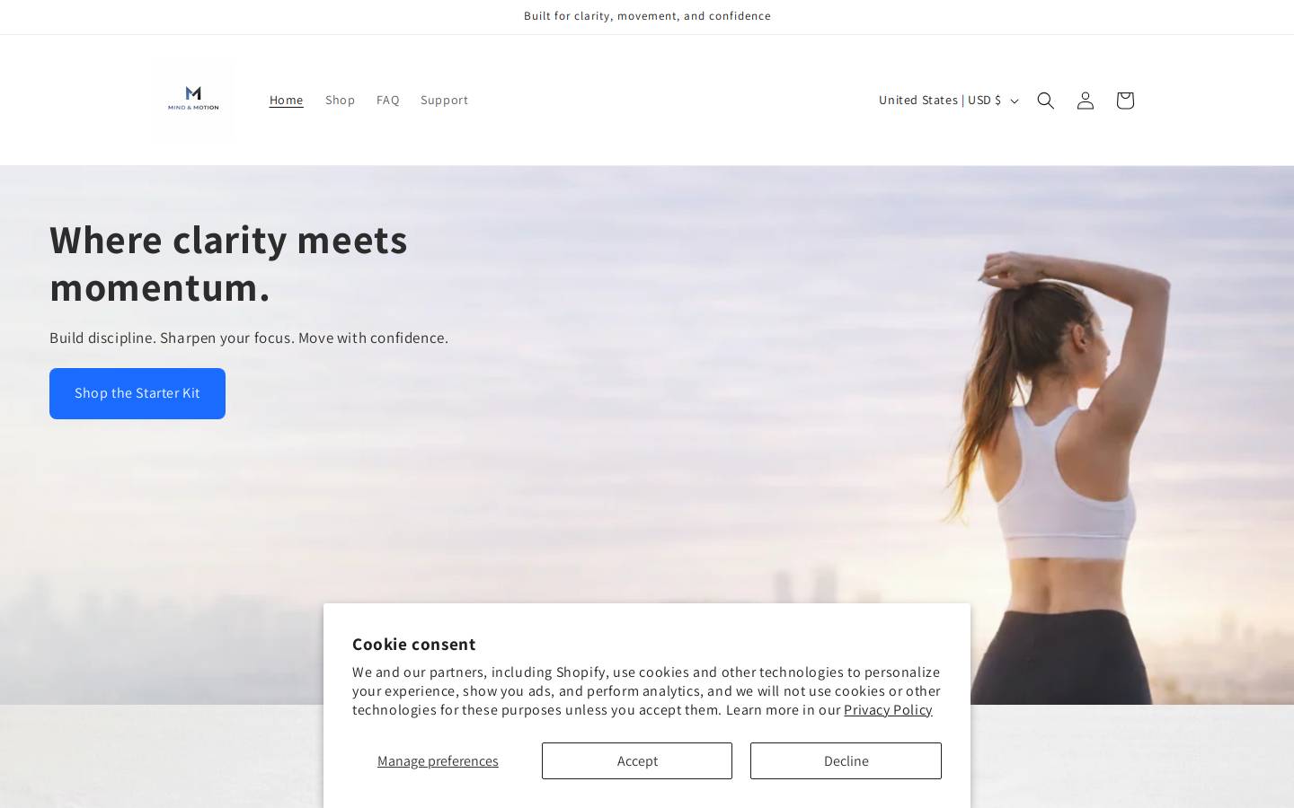 mindmotionbrand.com homepage screenshot