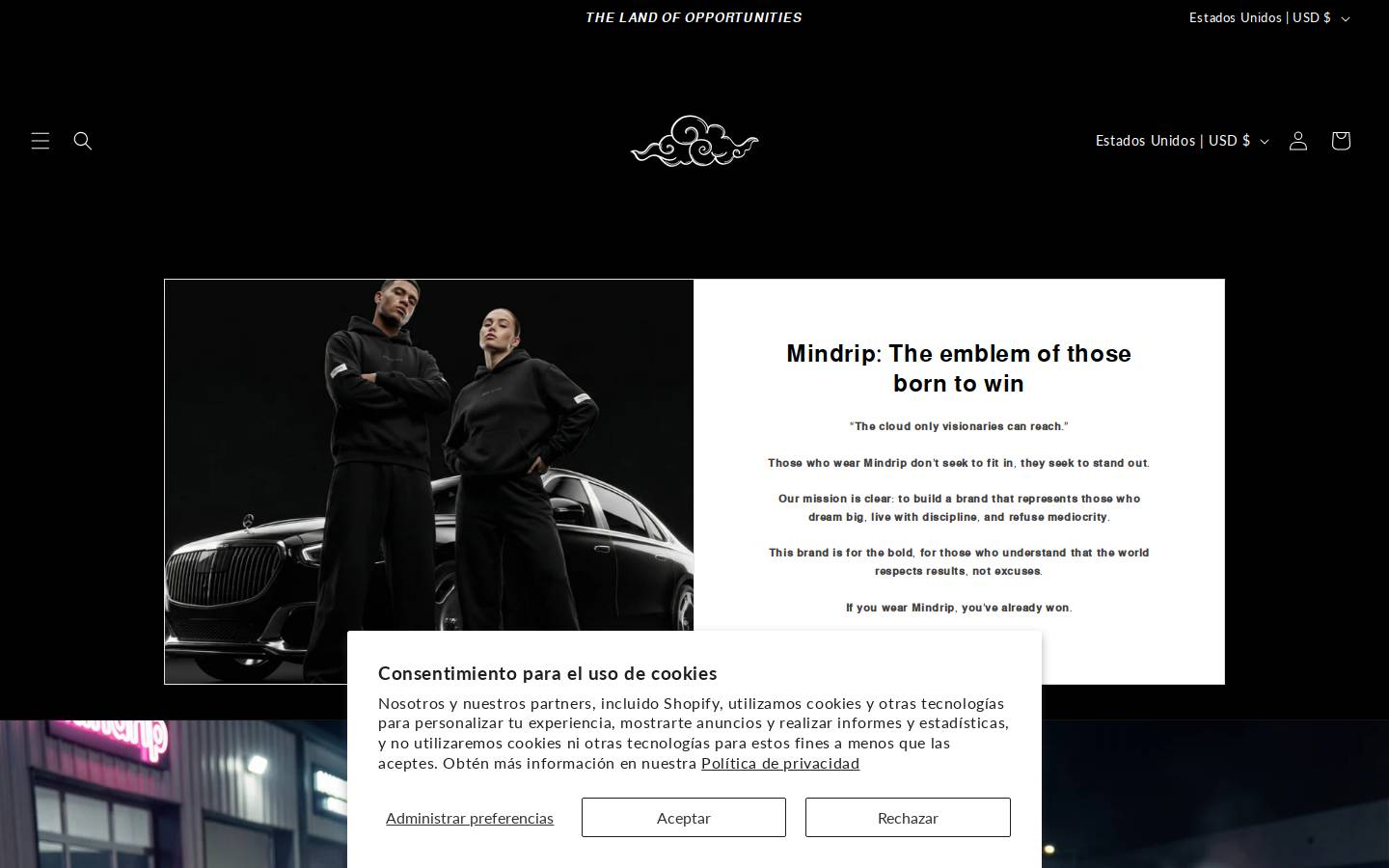 mindripborntowin.com homepage screenshot