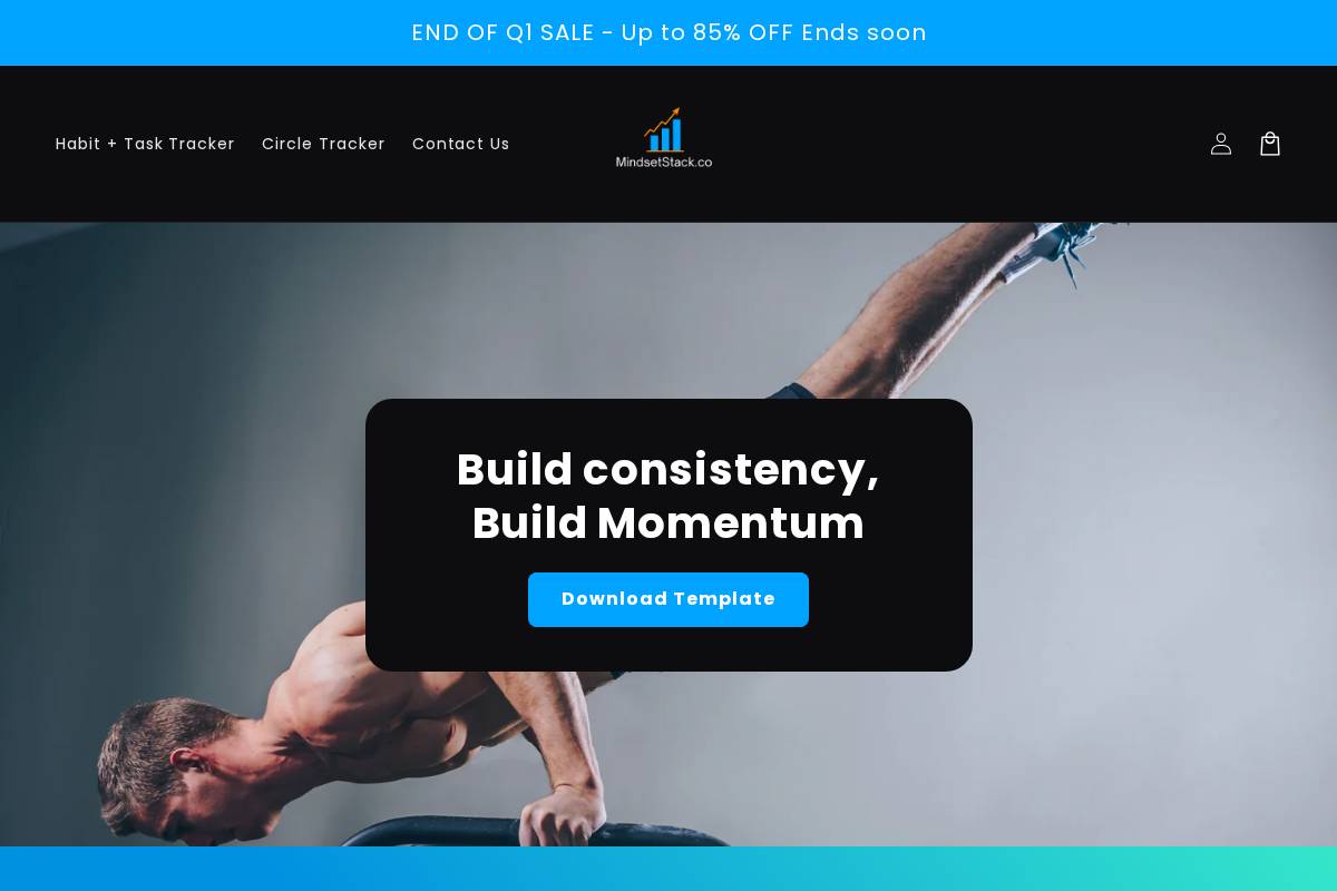 Mindsetstack homepage screenshot