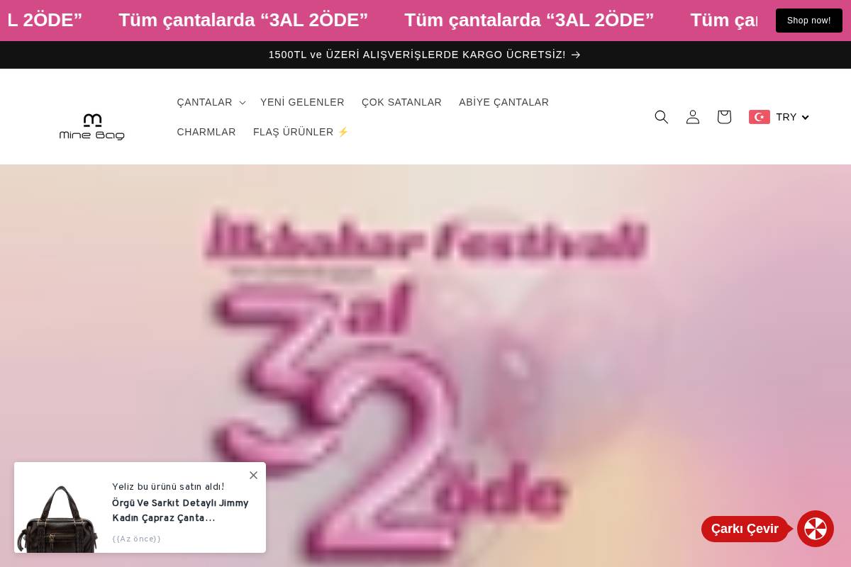 minebag.com.tr homepage screenshot