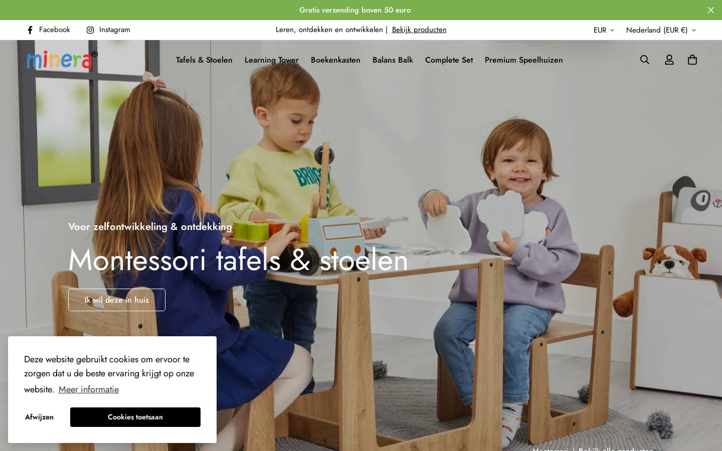 minerakids.com homepage screenshot