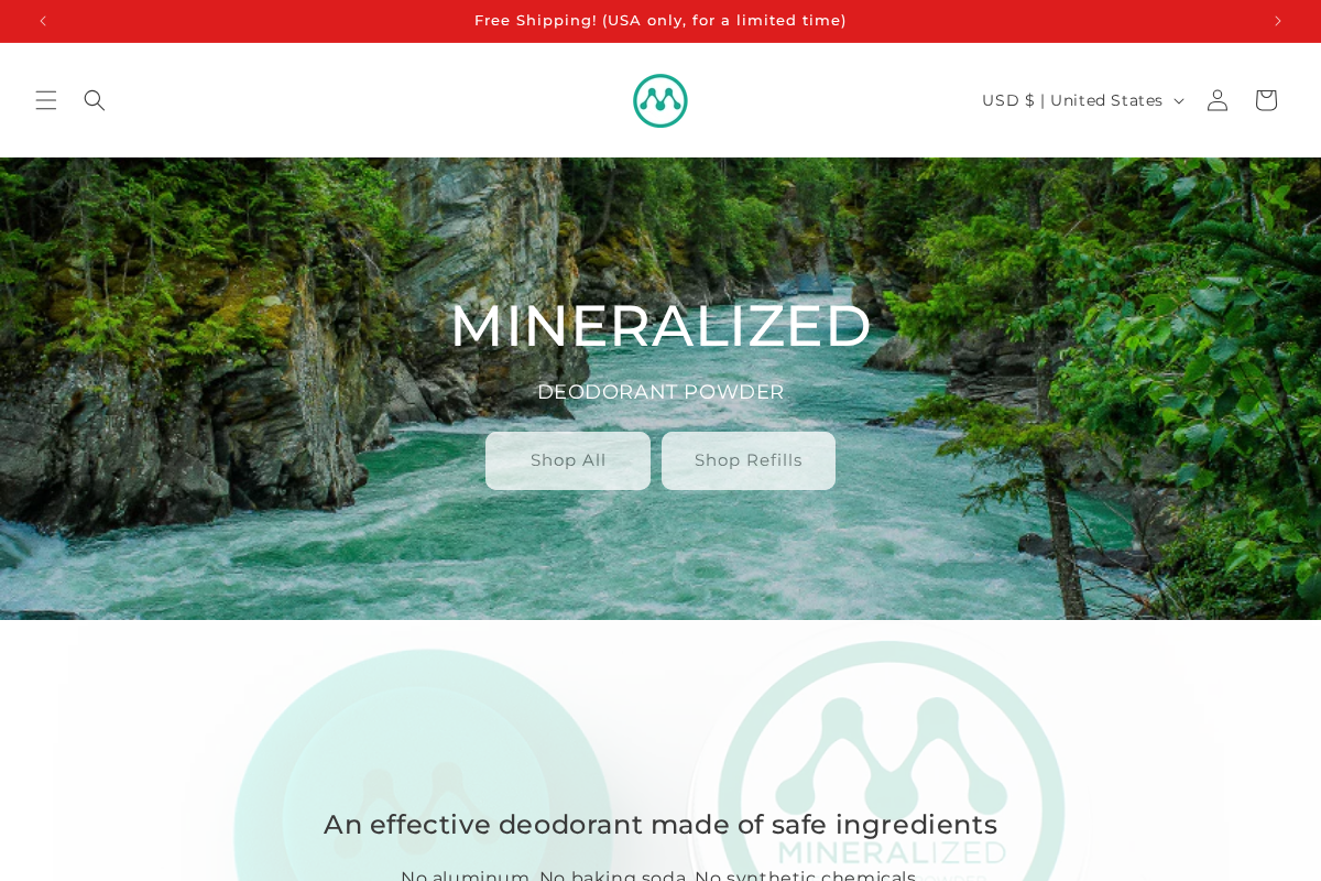 Mineralized homepage screenshot
