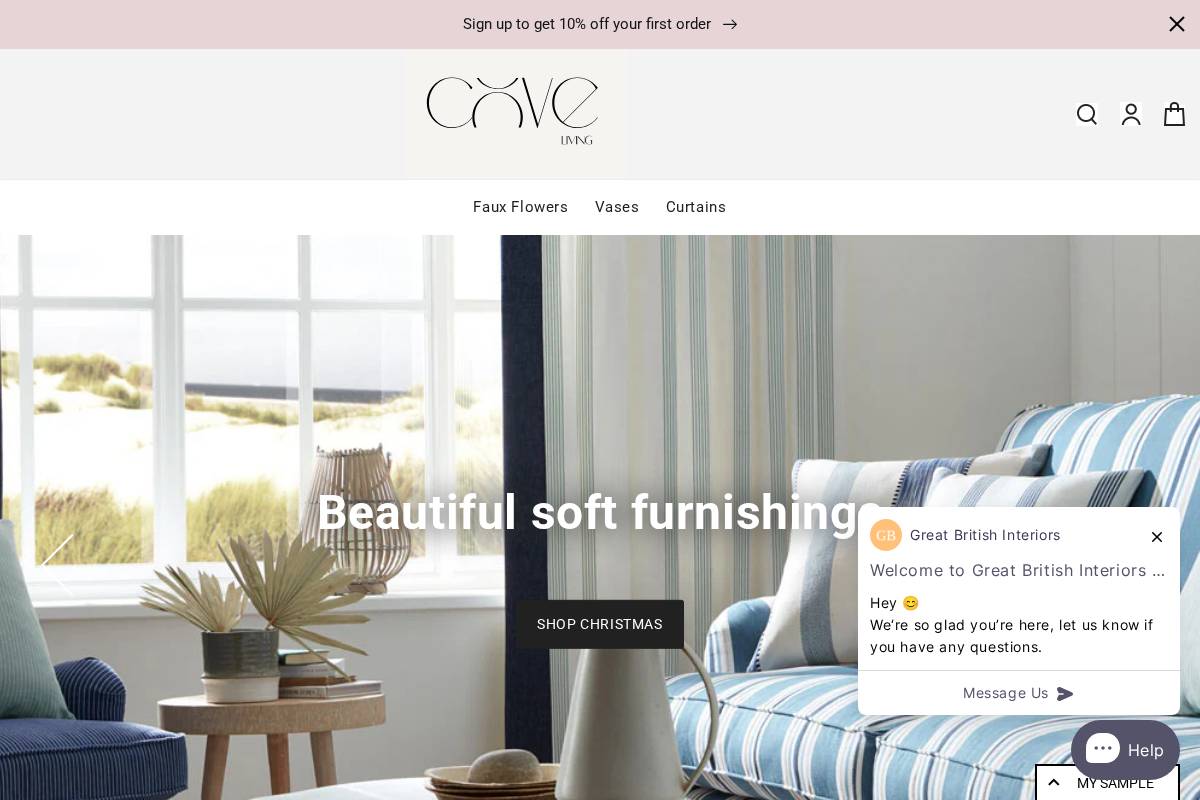minervainteriors.com homepage screenshot