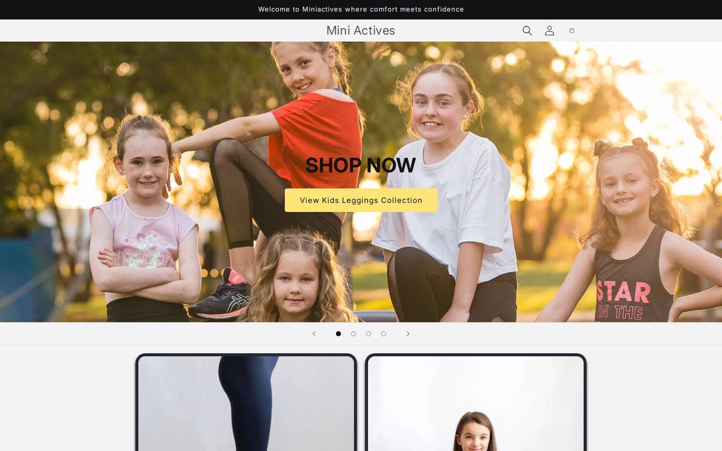 miniactives.com homepage screenshot
