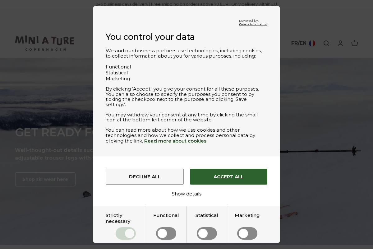 MINI A TURE homepage screenshot