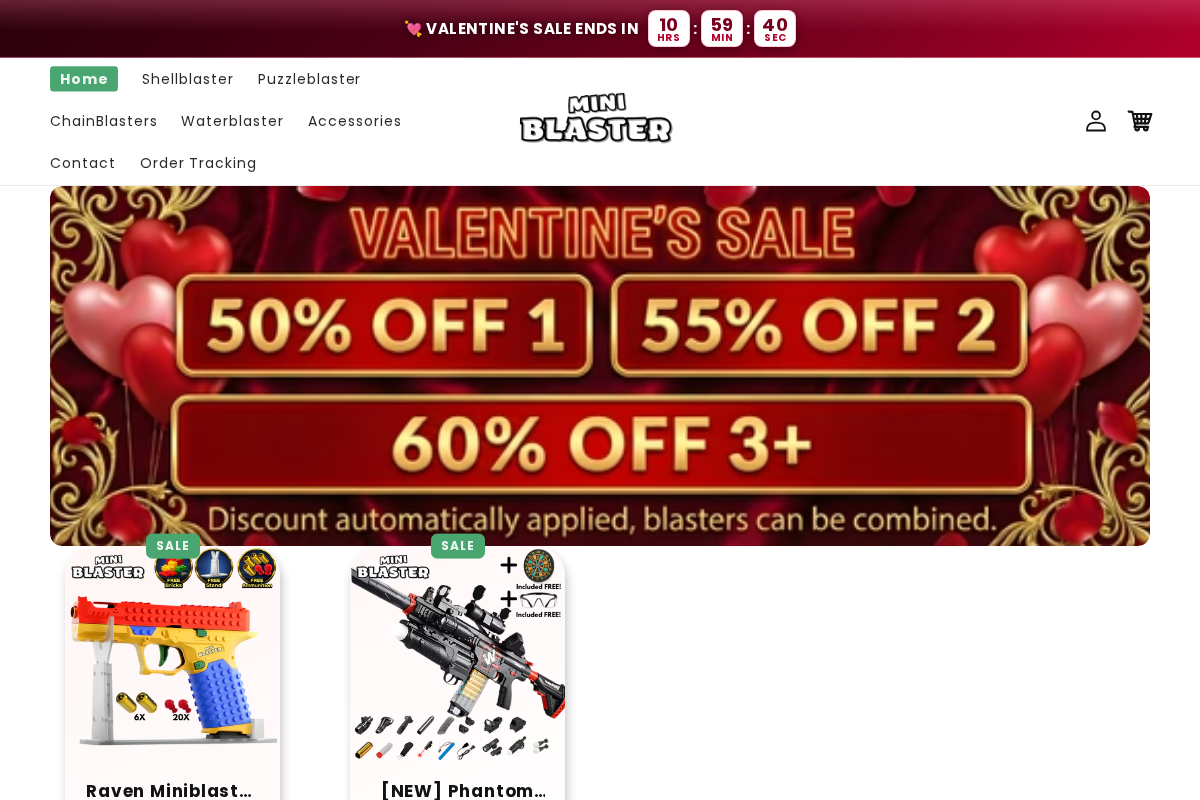 Miniblaster homepage screenshot