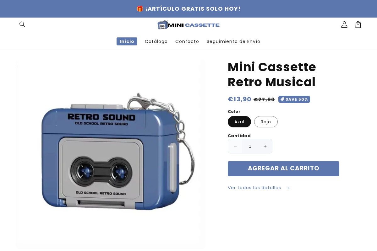 Mini Cassette homepage screenshot