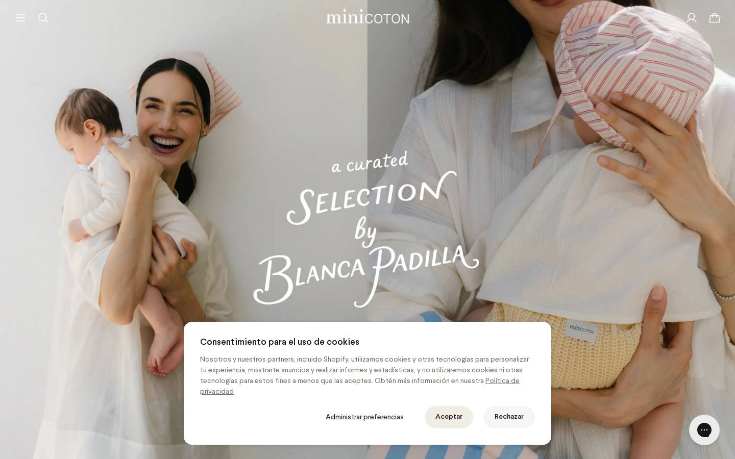 Minicoton homepage screenshot