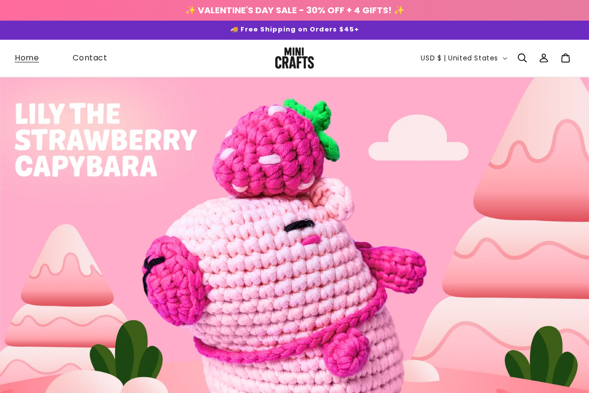 Minicrafts homepage screenshot