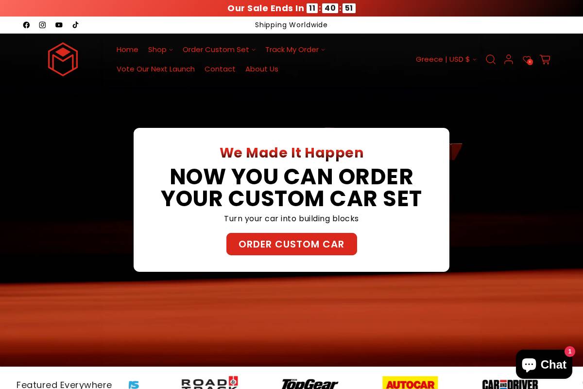 Minicubez homepage screenshot