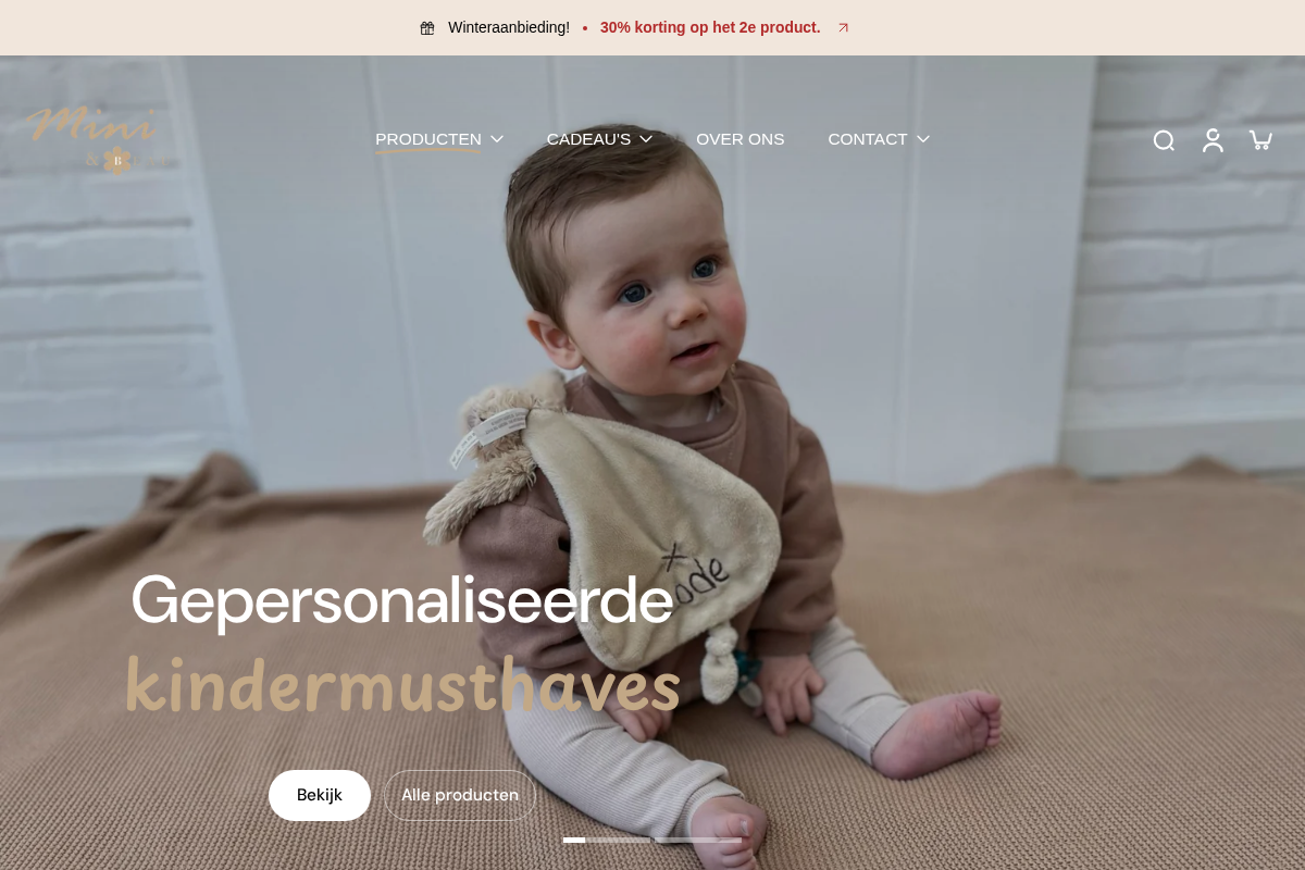 Mini & Beau homepage screenshot