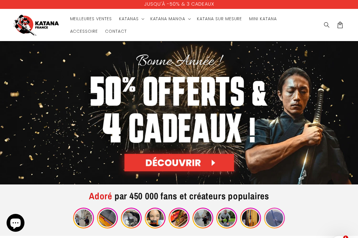 Katana France homepage screenshot