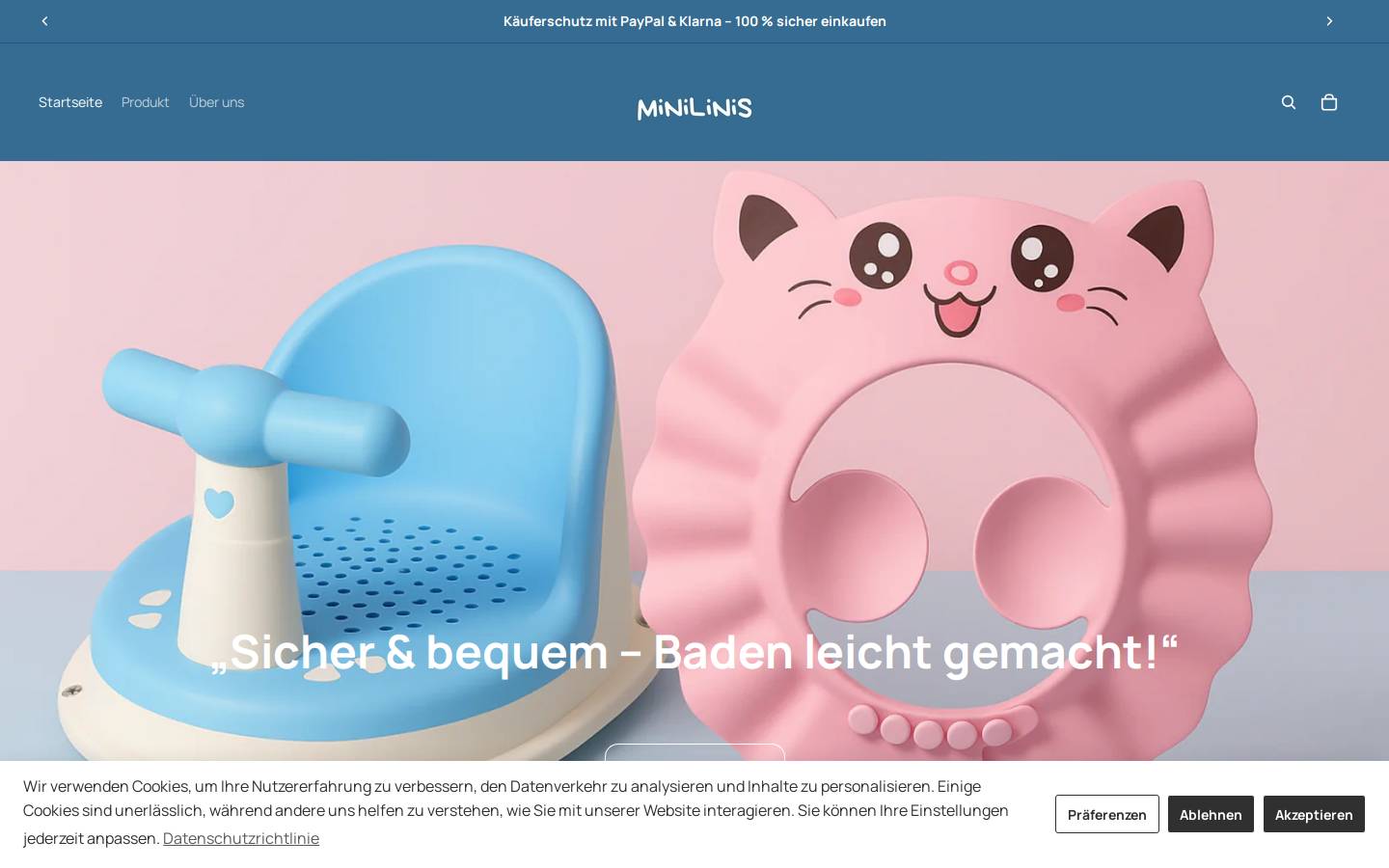 minilinis.de homepage screenshot