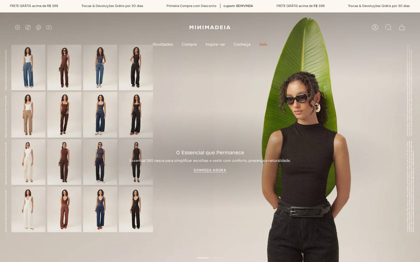 minimagirls.com homepage screenshot
