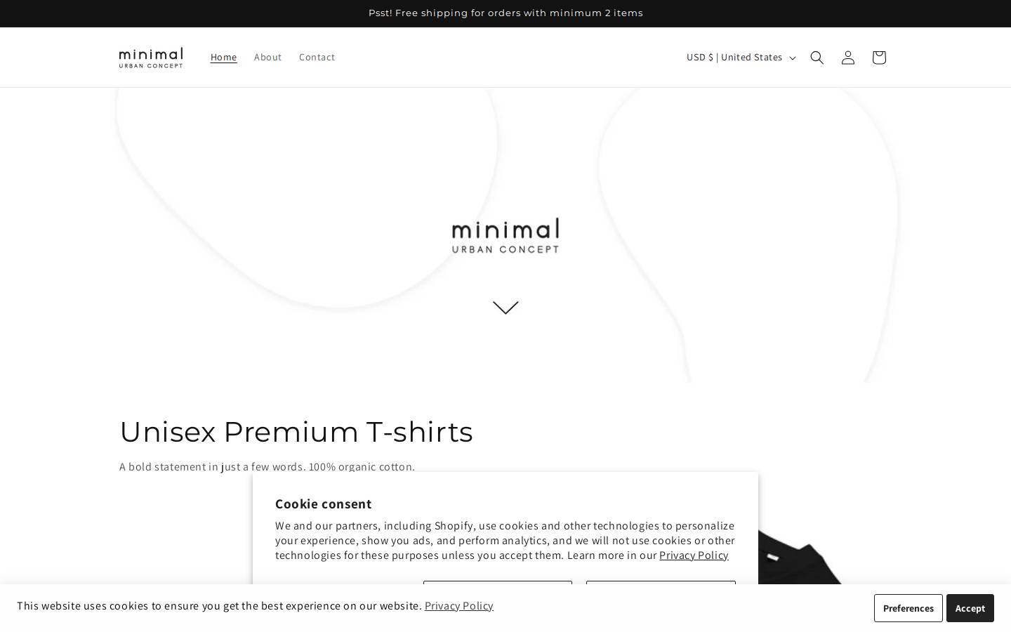 minimal-urban-concept.com homepage screenshot