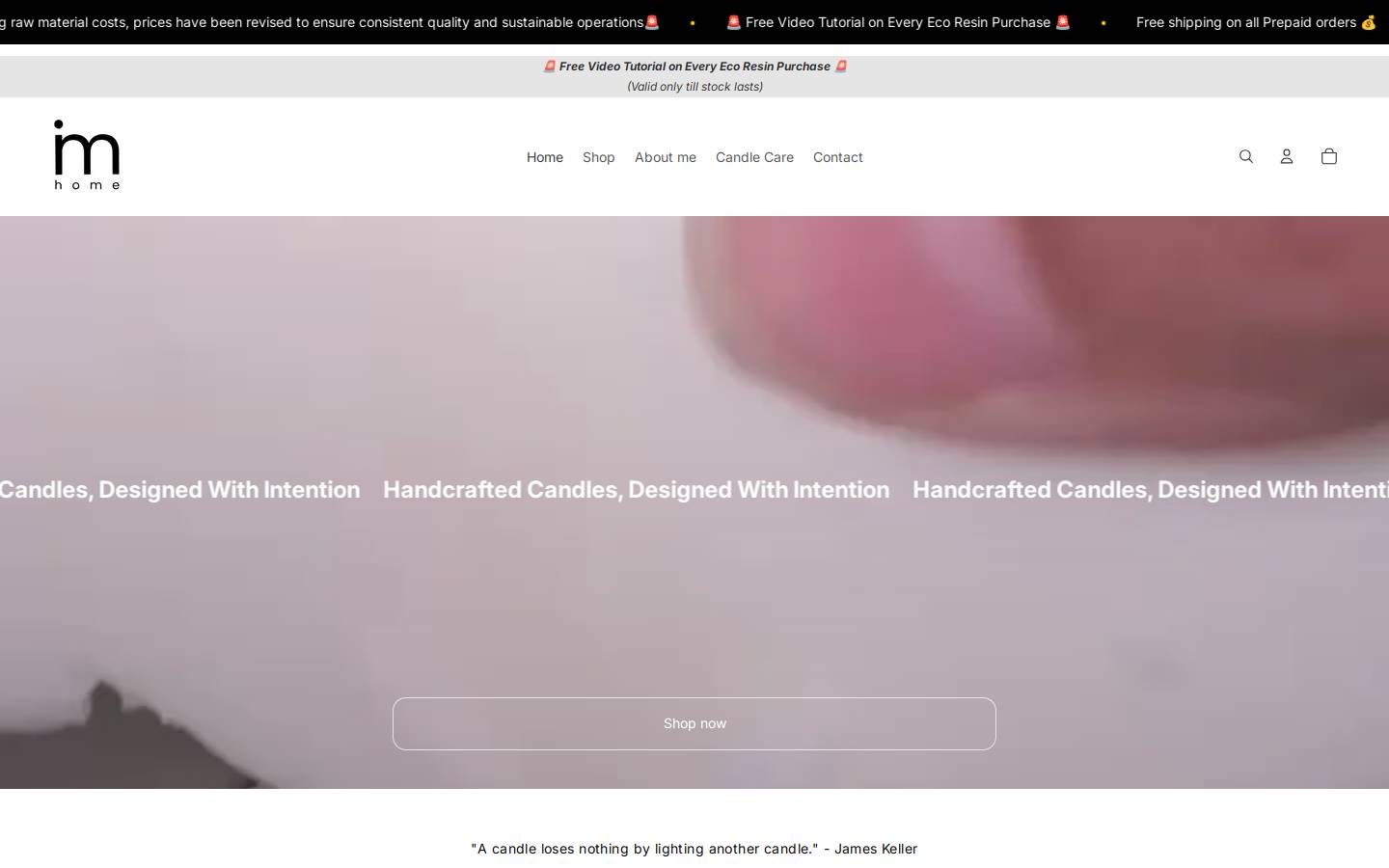 minimalshome.com homepage screenshot