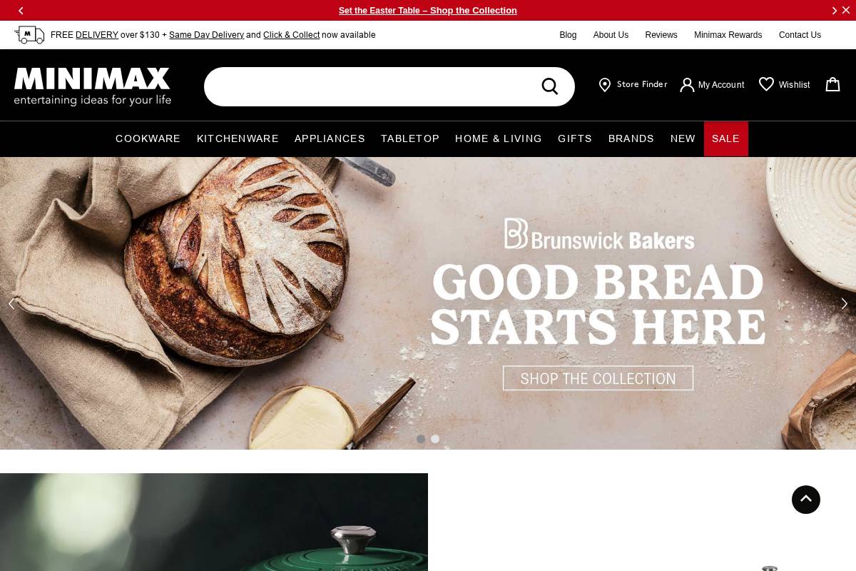 Minimax homepage screenshot