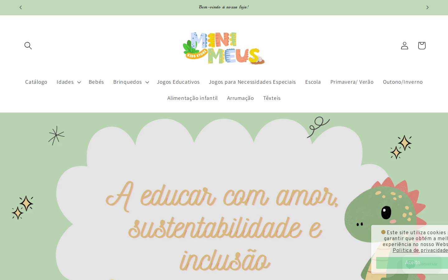 minimeus.com homepage screenshot