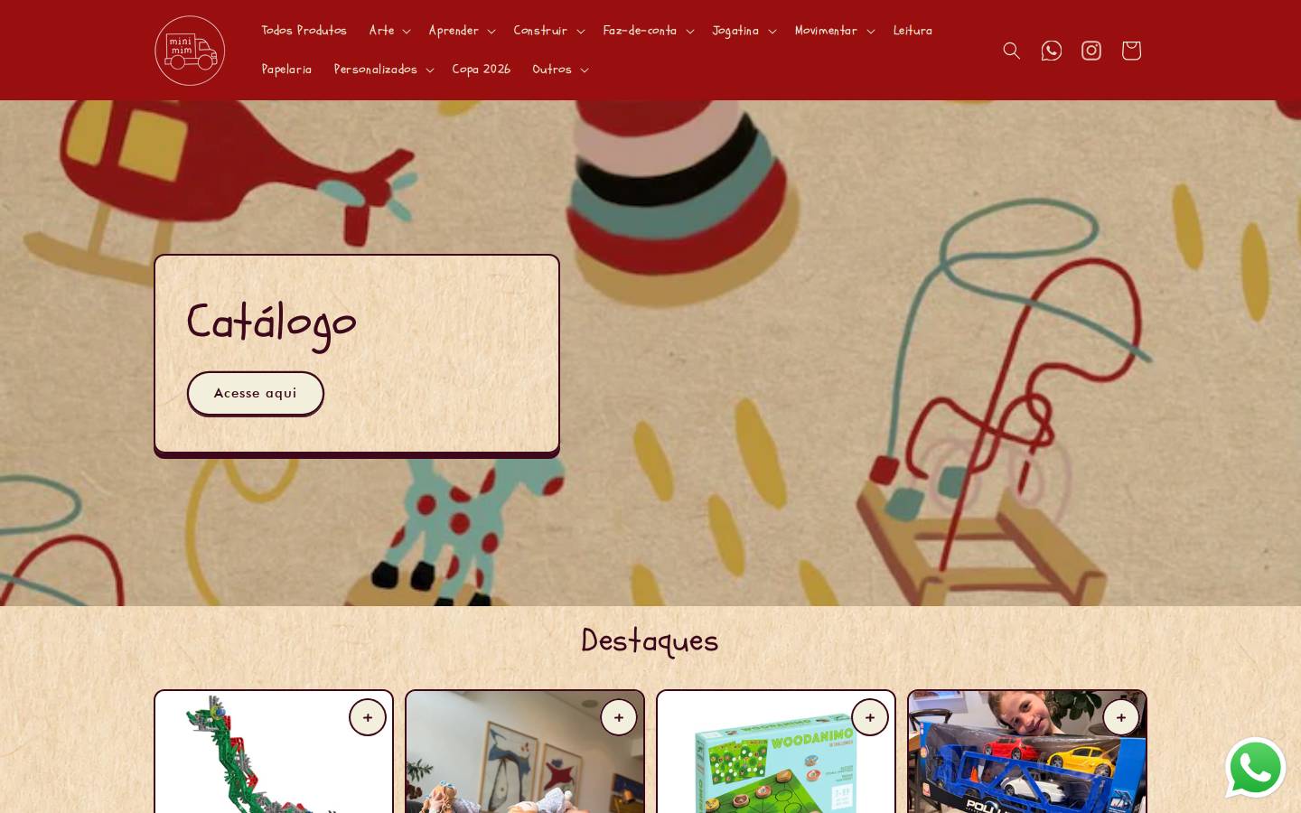 minimim.com.br homepage screenshot