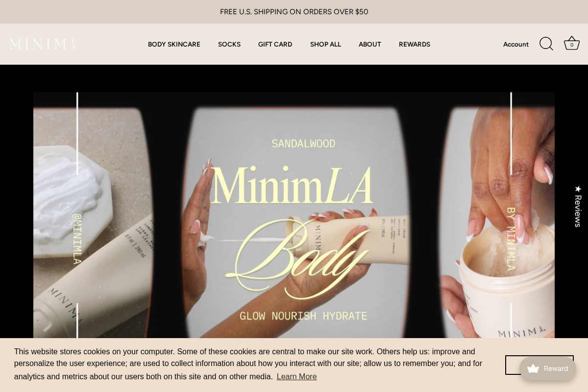 minimla.co homepage screenshot