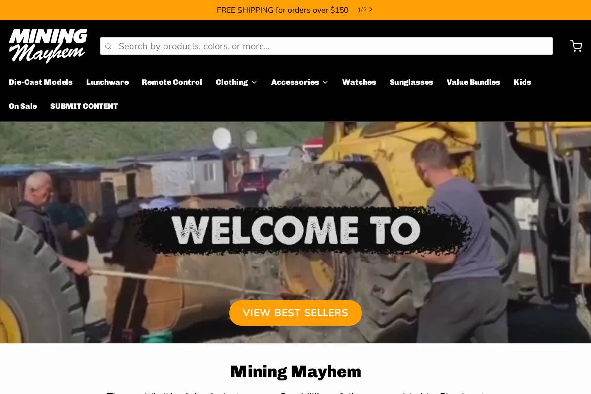 miningmayhem.com.au homepage screenshot