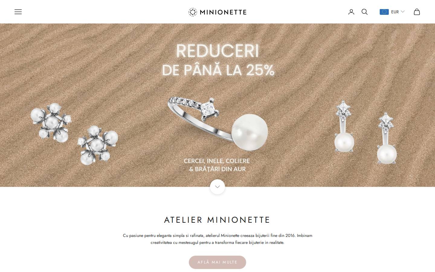 minionette.ro homepage screenshot