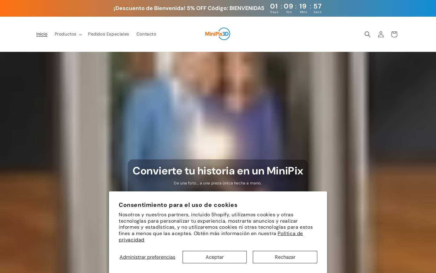 minipix3d.com homepage screenshot