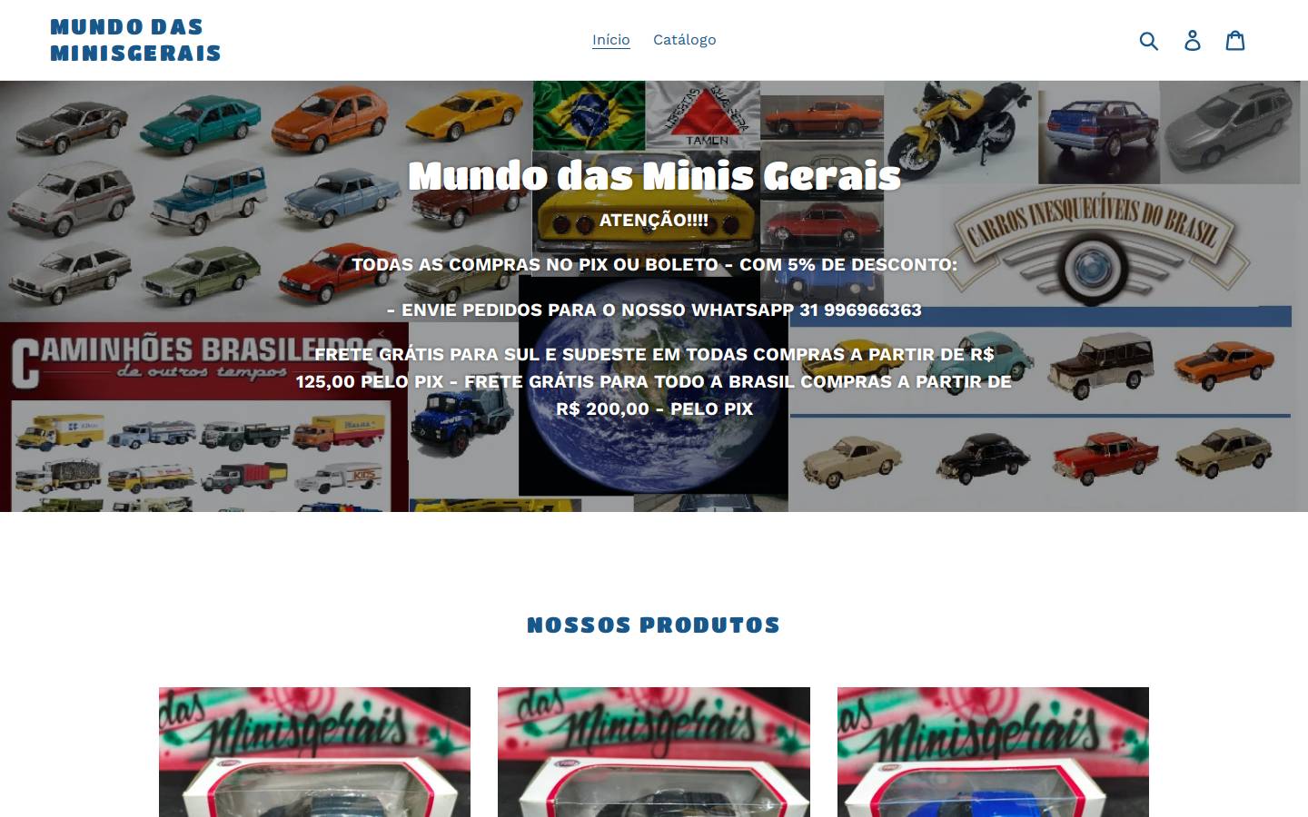 minisgerais.com.br homepage screenshot