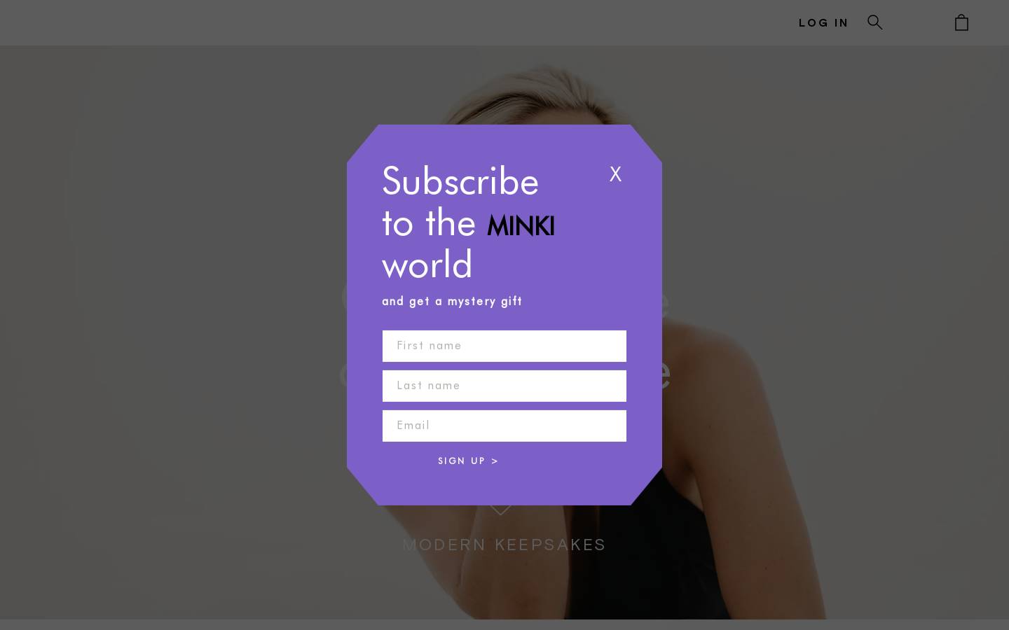 minki.co.za homepage screenshot
