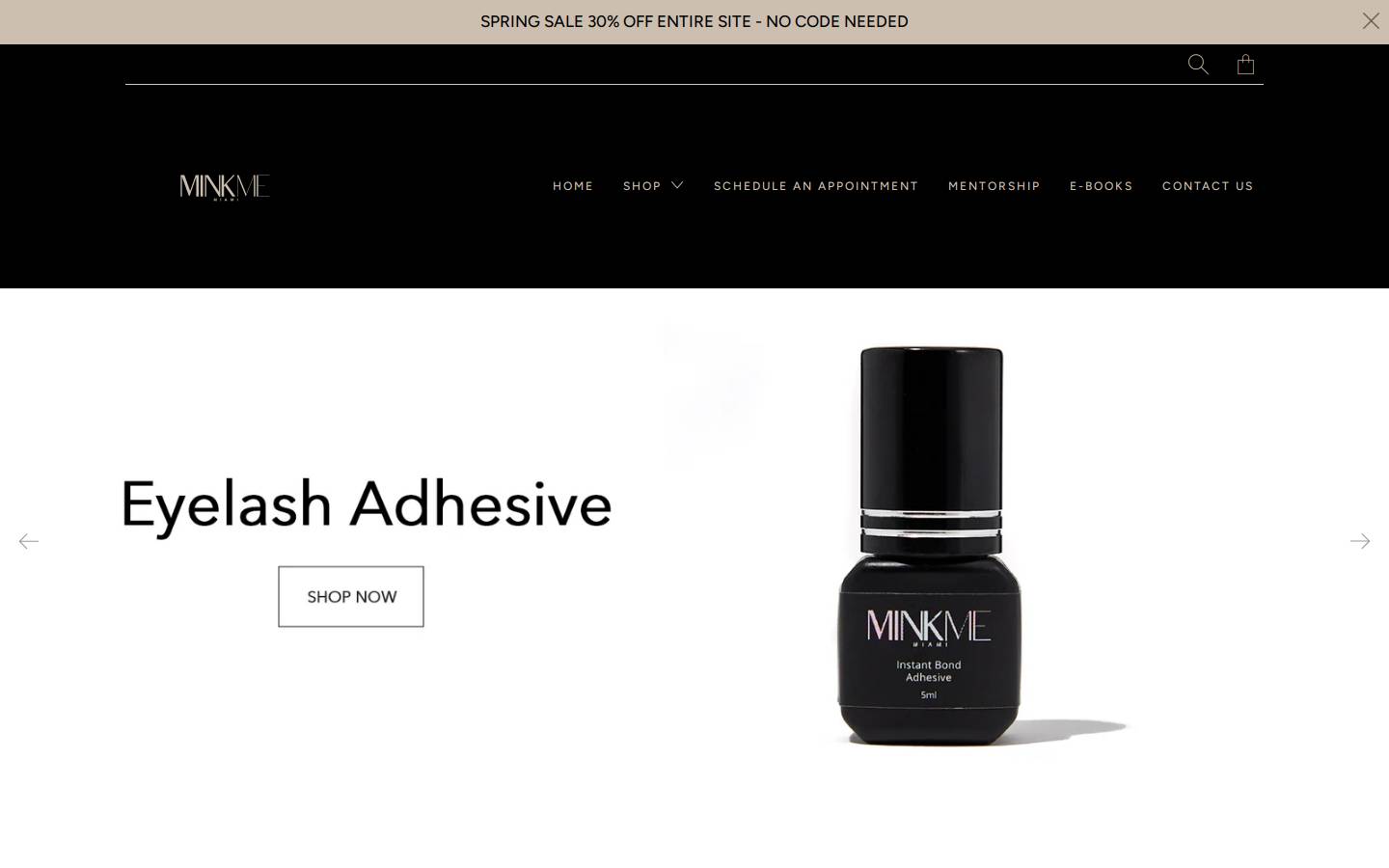 minkmemiami.com homepage screenshot