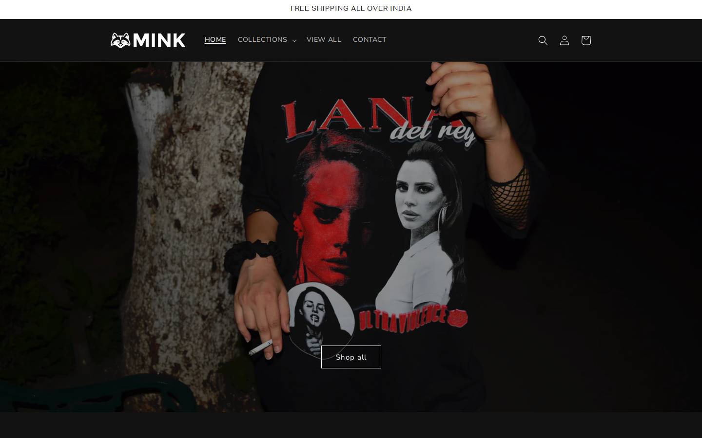 minkstreet.in homepage screenshot
