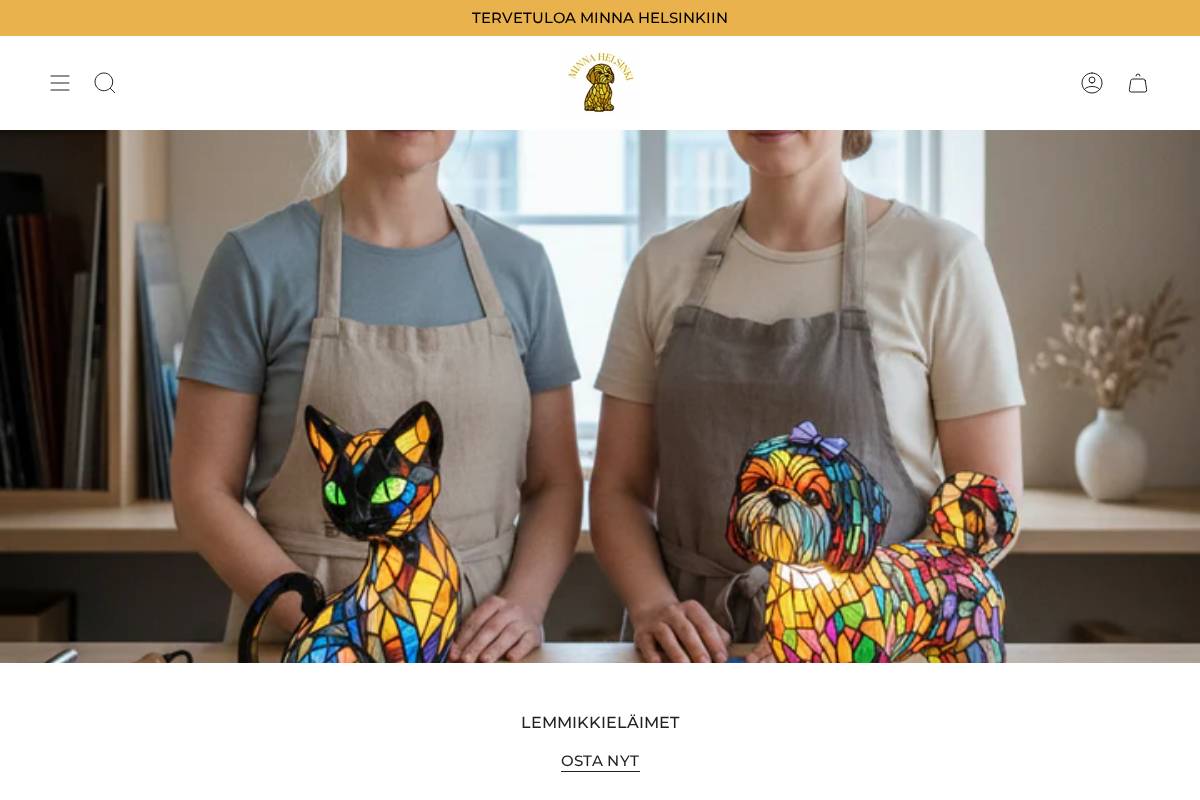 Minnahelsinki homepage screenshot