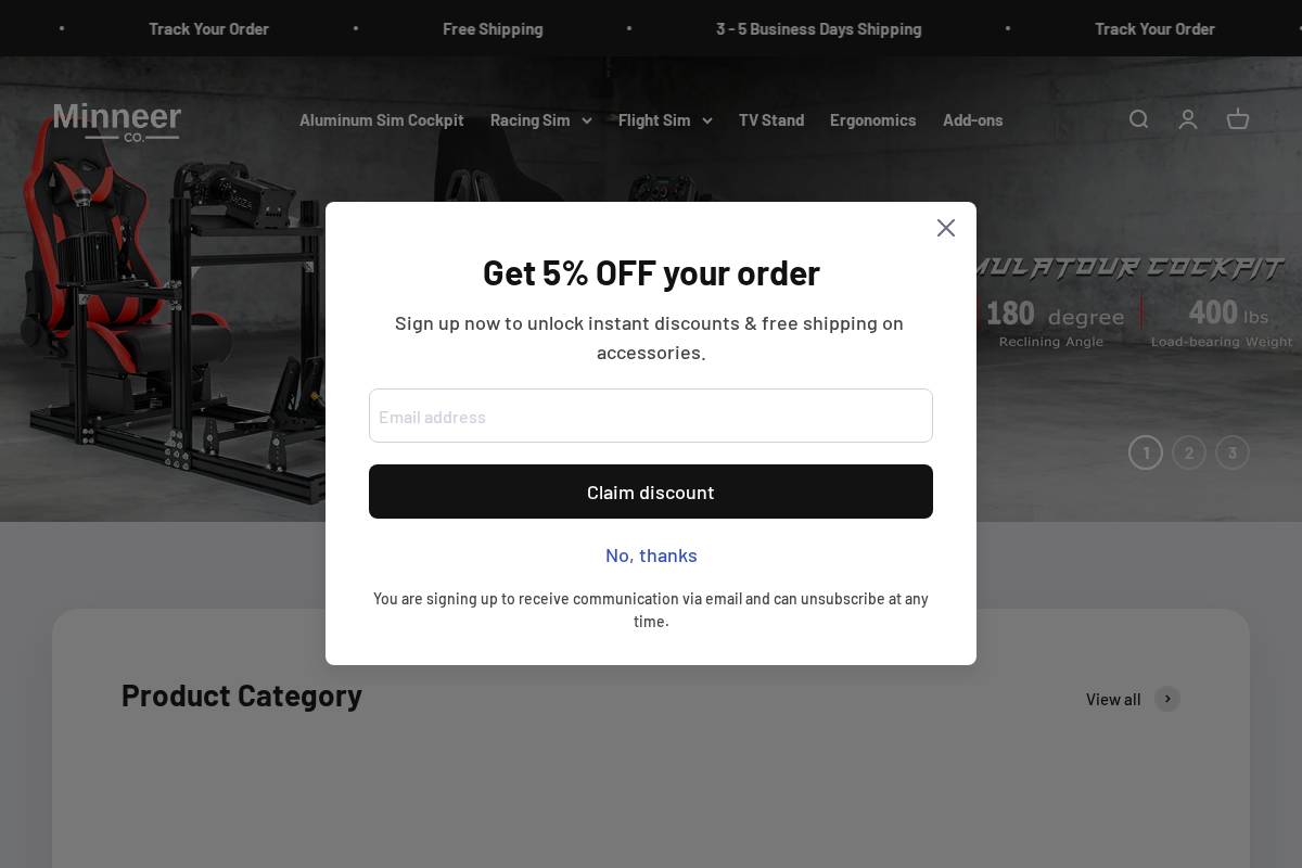 Minneer™ homepage screenshot