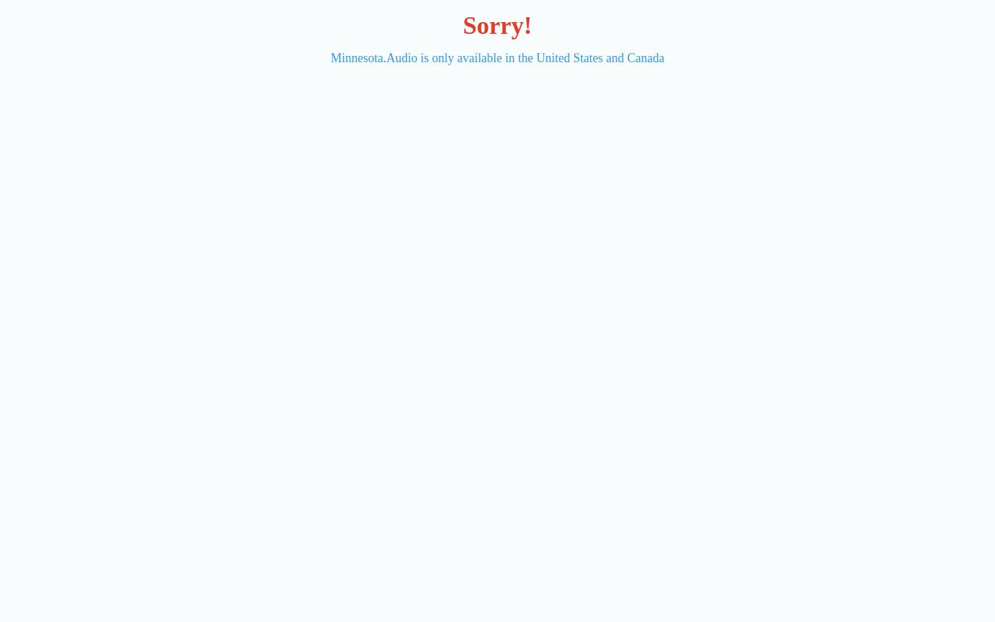 minnesota.audio homepage screenshot