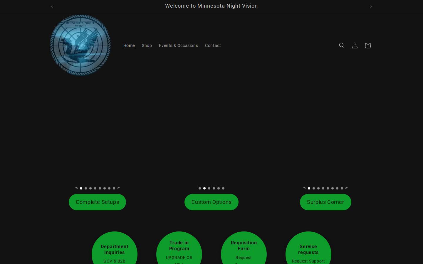 minnesotanightvision.com homepage screenshot