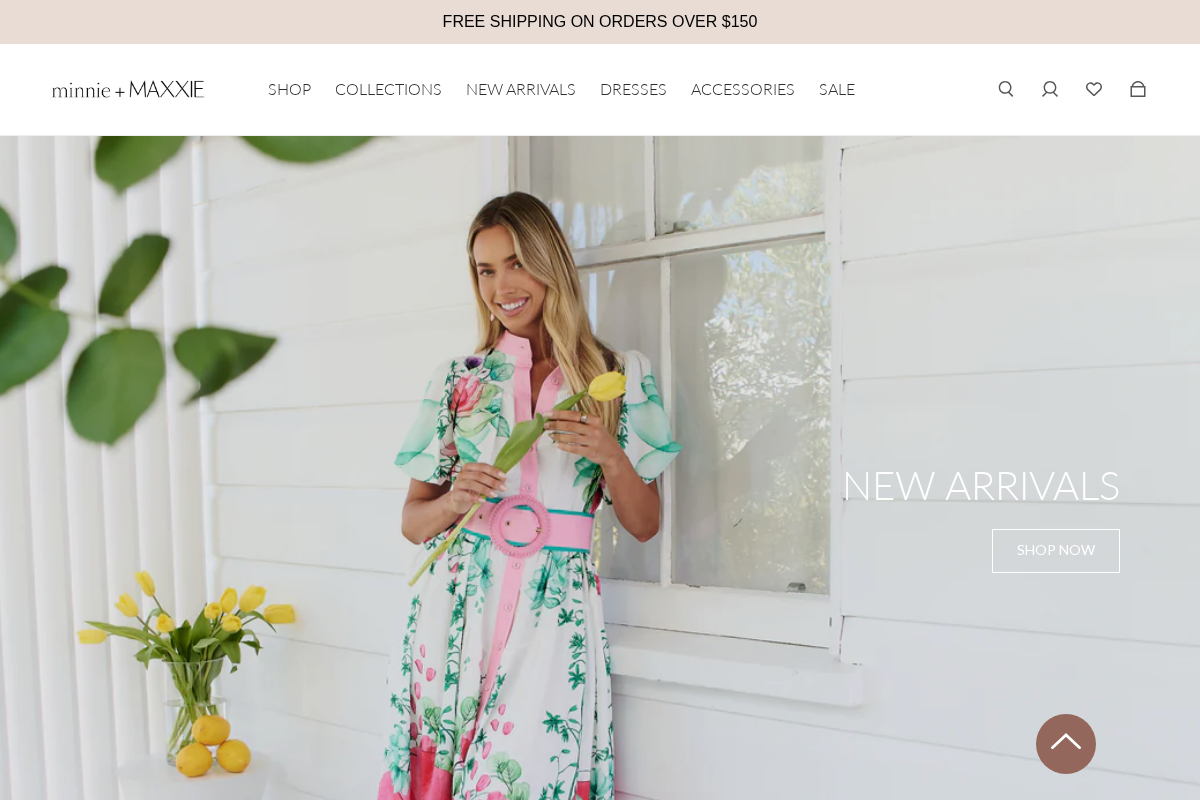 minnie + MAXXIE homepage screenshot