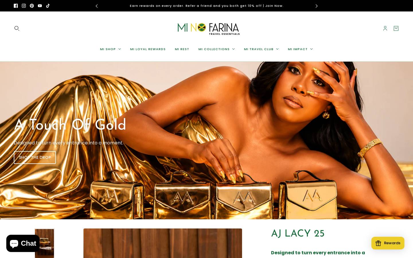 minofarina.com homepage screenshot