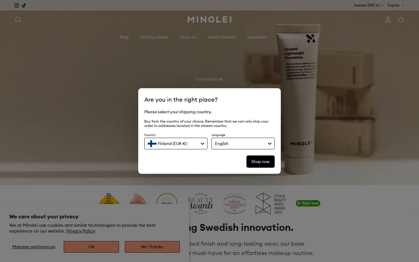minolei.com homepage screenshot