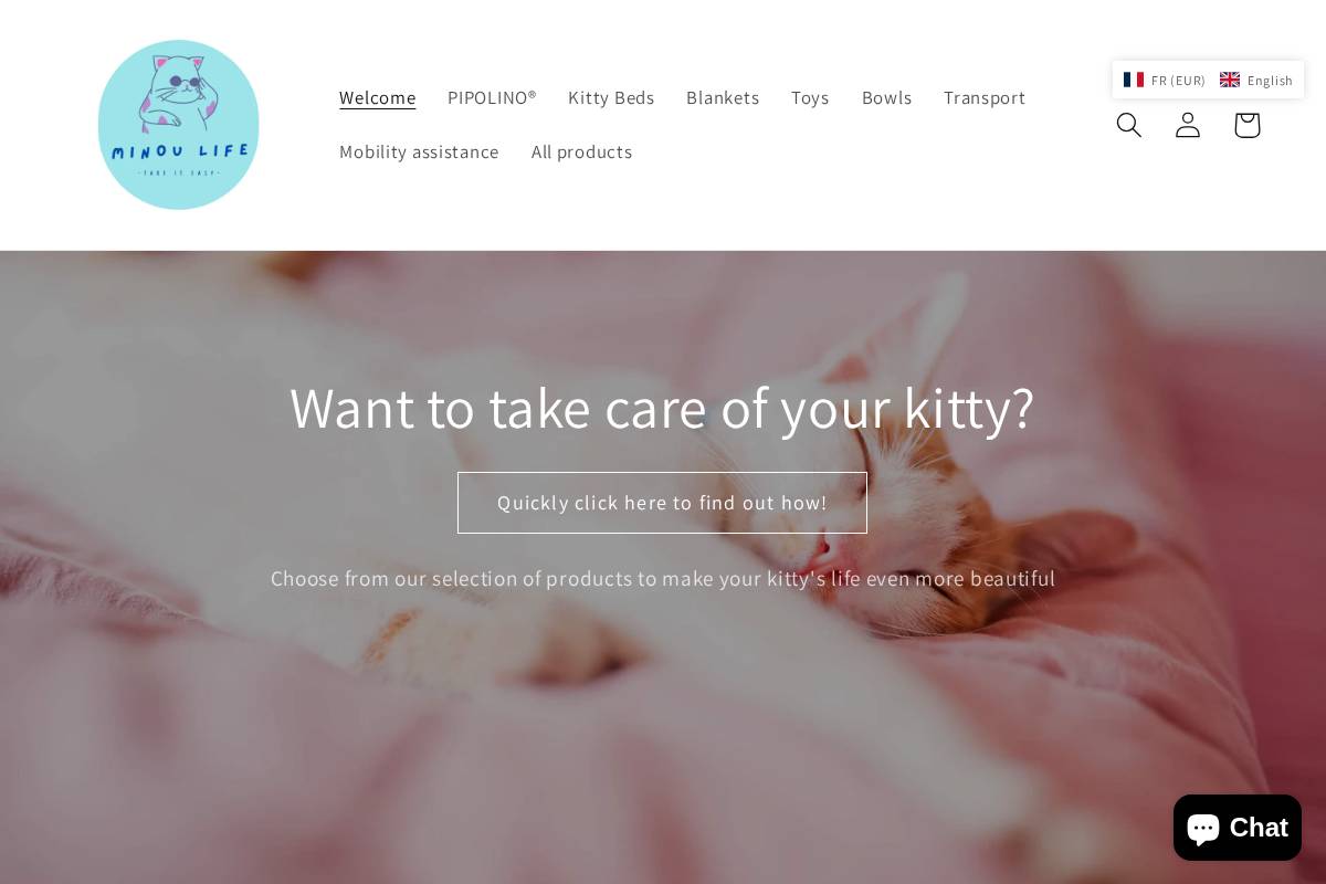 minoulife.com homepage screenshot